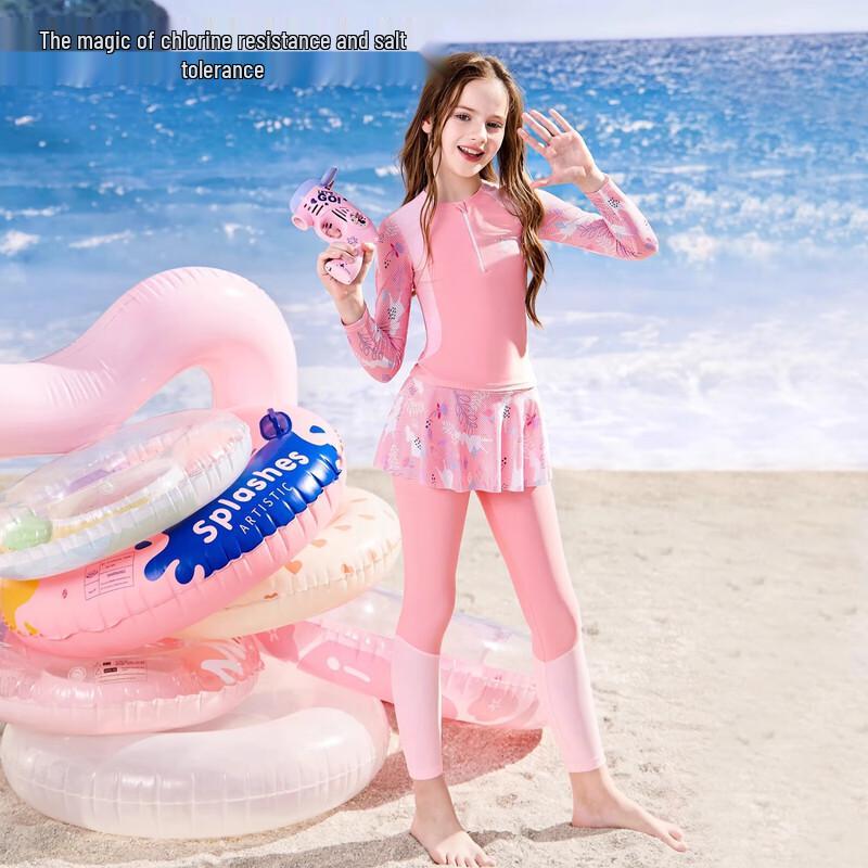 Disney Kids' Long Sleeve Split Swimsuit