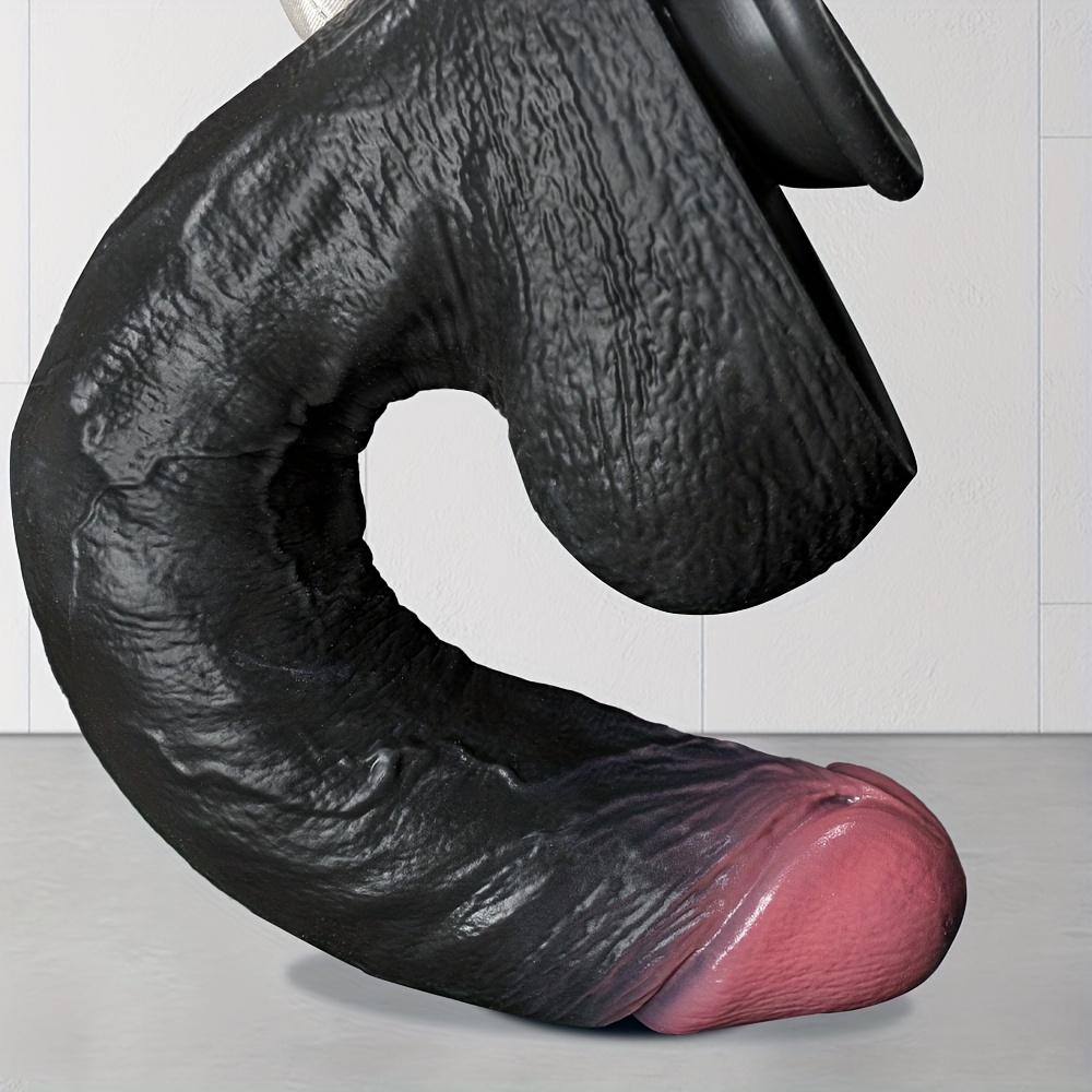 11.82" Ultra-Soft Liquid Silicone Dildo – Realistic Thick Penis with Strong Suction Cup,Hands-Free G-Spot &Anal Stimulation Toy for Women,Men &Couples