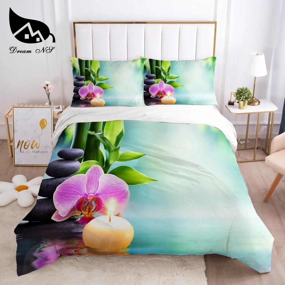 Stone Pattern 3D Bricks Wall Print Duvet Cover Zen Stone Polyester Quilt Cover Stone Natural Scenery Theme Bedroom Decorations