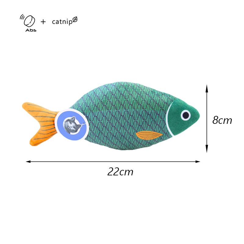 Squeaky Sea Fish Shape Sphynx Cat Toy Catnip Plush Stuffed Pet Toys for Cats Gotas Kitten Kedi Funny mascotas Play Accessories