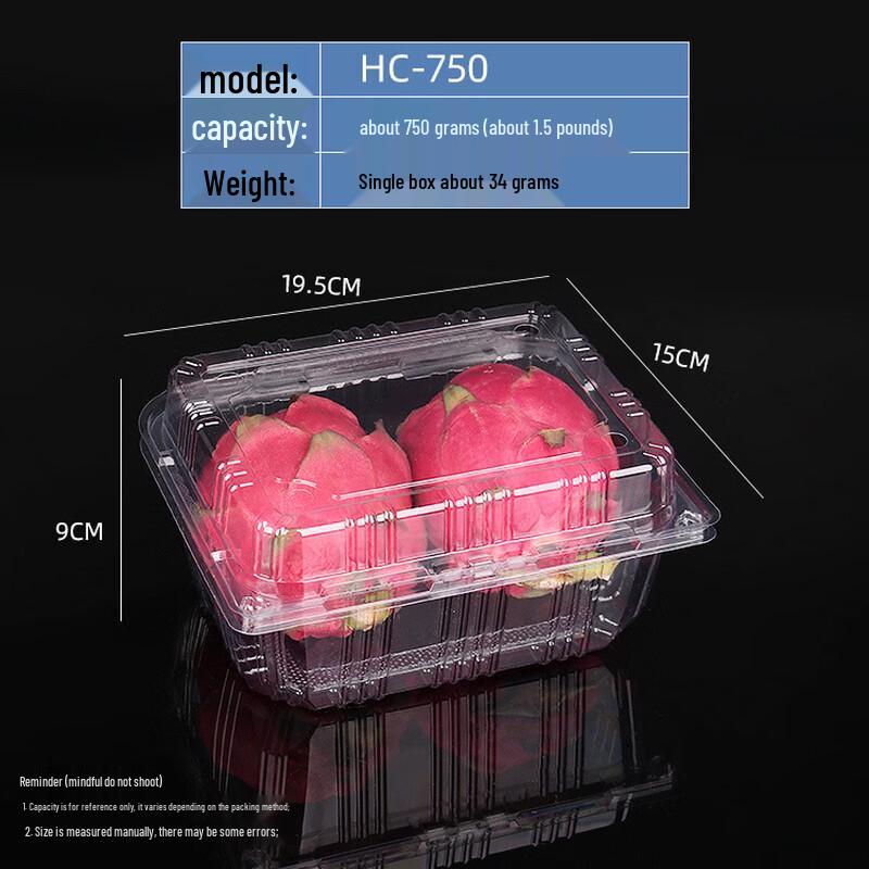 Thickened Disposable Round Plastic Food Container