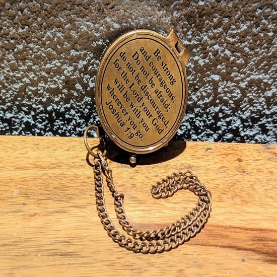 5.08 Cm Brass Compass, with Leather Box Christmas Gift for Boyfriend, Anniversary Gift Husband Engraved Compass, Gift for Him and Her