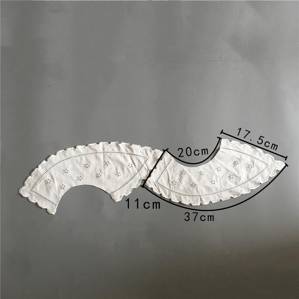 Listed White Cotton Cloth Engraved Lace Collar Diy Embroidery Decorative Clothes Neckline Sewing Clothing Accessories