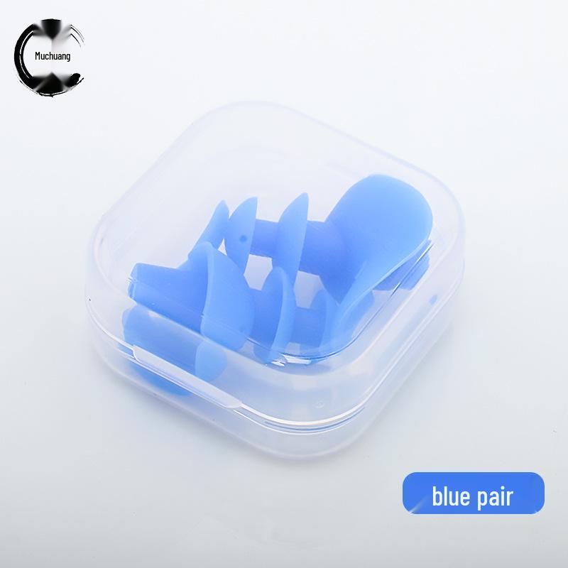 Silicone Waterproof Swimming Earplugs & Nose Clip Set - New Upgrade