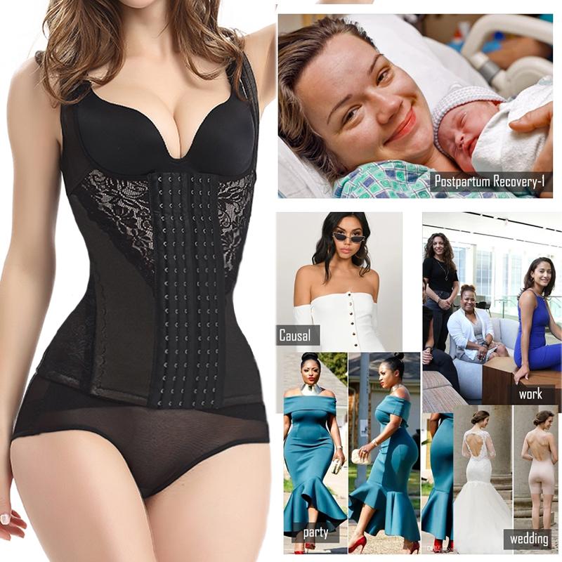 FINETOO Neopren Vücut Şekillendirici Zayıflama Yelek Karın Kontrol Tankı Üstleri Bel Eğitmen Kadın Egzersiz Shapewear