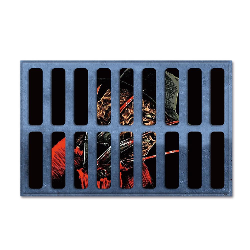 Hot Sale Halloween Series Manhole Clown 3D Thriller Grimace Non-Slip Floor Mat Bathroom Door Mat Factory