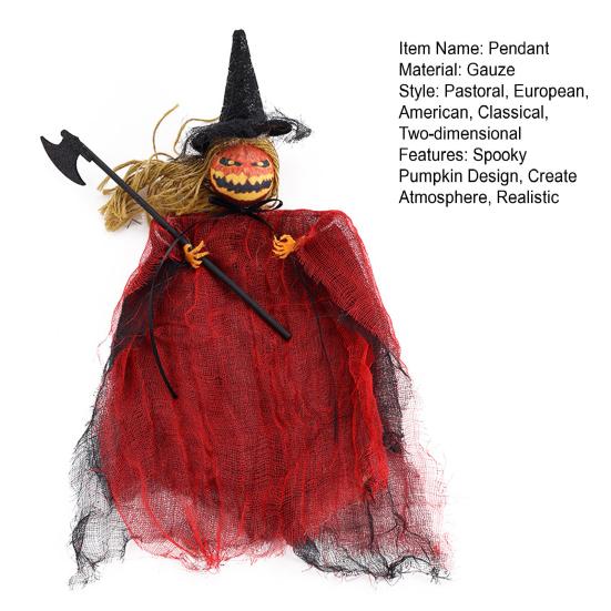 Spooky Halloween Plush Dolls Spooky Pumpkin Design Create Atmosphere Realistic Doll for Haunted Houses Parties