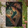 Vintage Butterfly Flower Print Metal Poster Wall Art For Living Room Decor