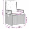 Garden Dining Set 9 pcs Grey Poly Rattan