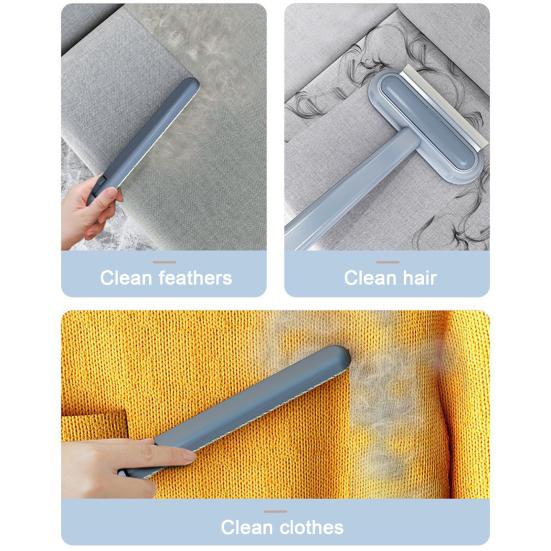 Window Screen Brush 2 In 1 Dual Brush System Glass Tiles Bathroom Doors Car Windshields Cleaner with Extension Pole