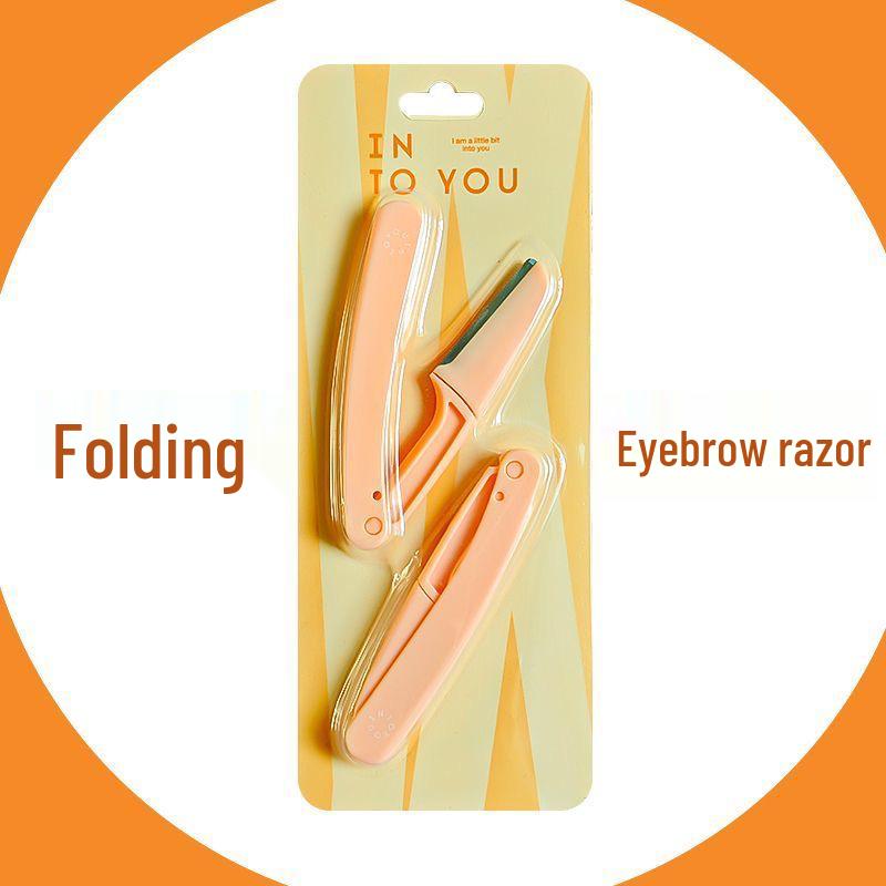 Safe Folding Eyebrow Razor for Women: Beginner-Friendly Anti-Scratch Trimmer Set