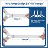 4 PCS Bed Sheet Straps – Adjustable Corner Clips to Keep Fitted Sheets in Place – Mattress Sheet Holders and Suspenders – Fits Twin, Queen, and