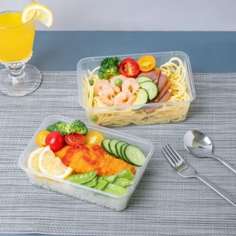 

Minai Disposable Rectangular Takeout Containers with Lids 750ml