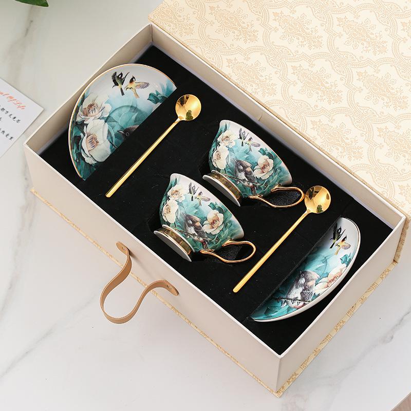 Coffee Cup, High-End Exquisite Bone China Glass Pot, Flower Cup, Housewarming Gift For Girlfriends, Hand Gift, Tea Set