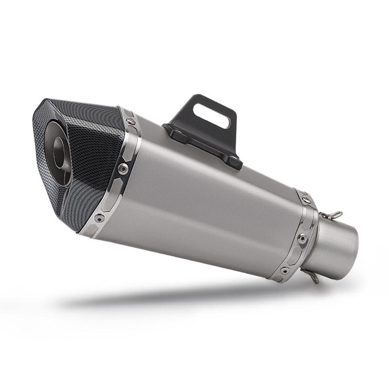 51mm Universal Exhaust Motorcycle Racing Muffler Modified Pipe for MT07 MT09 CBR500 CBR650 Z800 R25 B10 Z400 R3 R9 PCX125