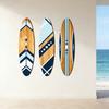 3 ks 12palcové velké námořní surfboardové nástěnné umění Dřevěný surfboard Závěsná pobřežní cedule pro obývací pokoj Ložnici Domácí dekorace