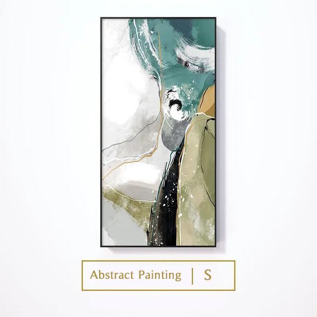 

Современная абстрактная картина маслом, печать на холсте, скандинавский постер, настенные художественные фотографии для декора комнаты, эстетический домашний декор, роскошные Cuadros 50cm×100cm NoFrame