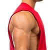 Men Vest Solid Color Loose Summer Round Neck Sleeveless Top for Fitness