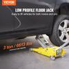 Low Profile Floor Jack 3 Ton Heavy Duty Dual Piston Rapid Pump