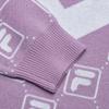 FILA Color Block Printed Tennis Pullover Knit Sweater Women sweater Purple A11W343405F-VT