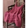 Women Vintage Solid Color Camis Summer Casaul Simple Loose Ramie Tops
