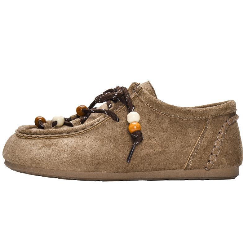 New product hot sale autumn new retro versatile one-pedal casual shoes single shoes 5264