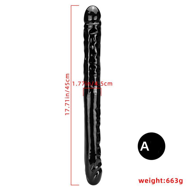 Female Double-headed Dildo Collection Two-headed Dragon Comrades Pulls Simulation Dick Cock and Anus