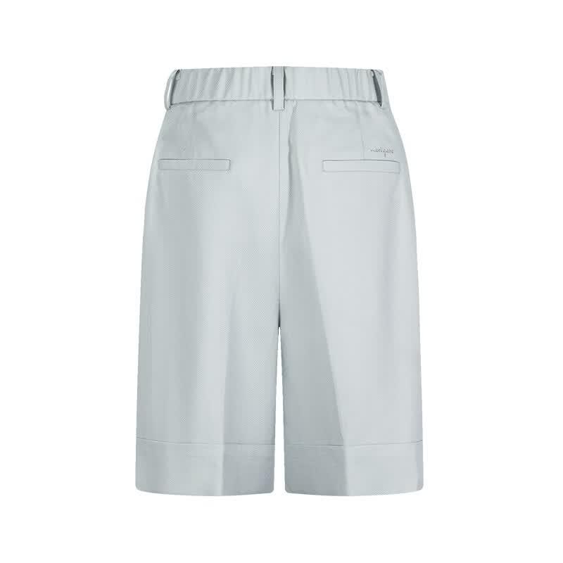 Navigare Women's Tencel Linen Blend Mid-Length Shorts