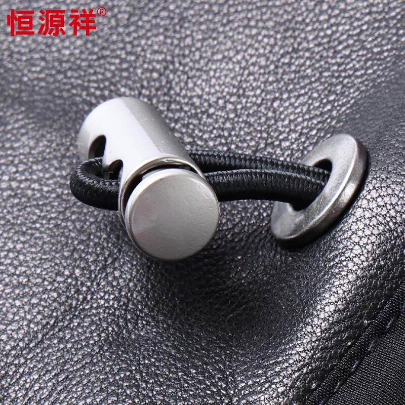 Hengyuanxiang Men's Casual Sheepskin Leather Jacket