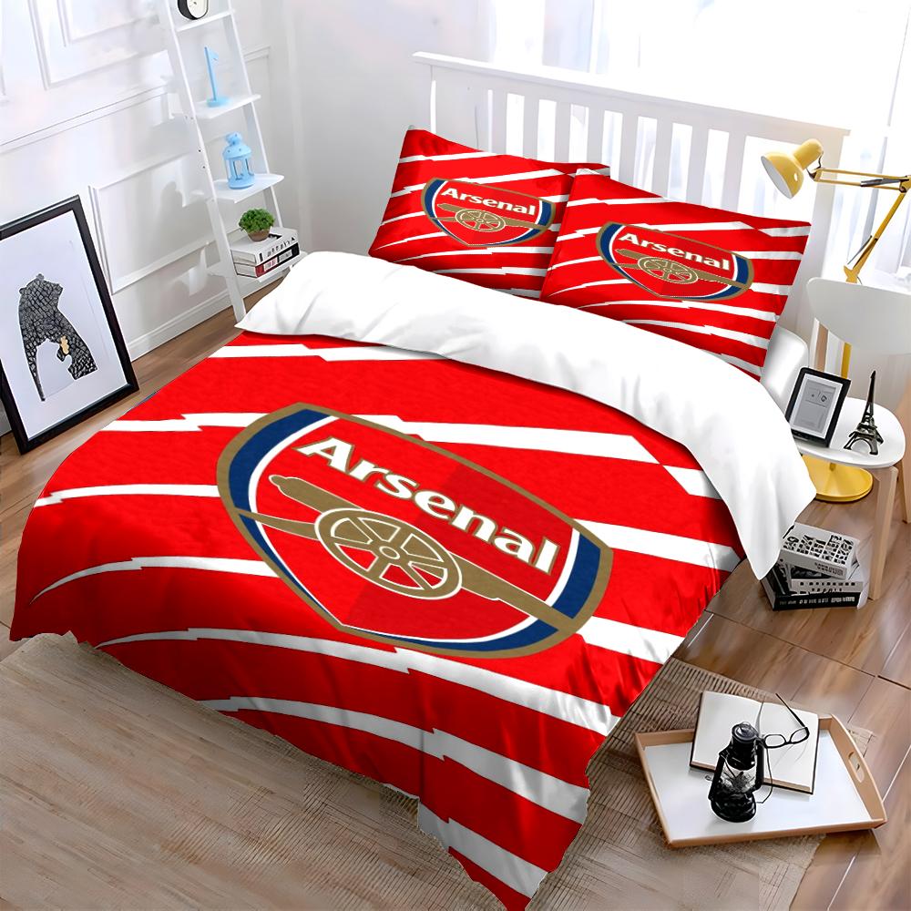 Set Biancheria da Letto Logo Arsenal Set Biancheria da Letto (1 copripiumino, 2 federe, piumino non incluso)