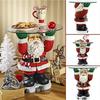 Whimsical Santa Claus Waiter Tray Resin Art Piece Ideal For Christmas Home Decor