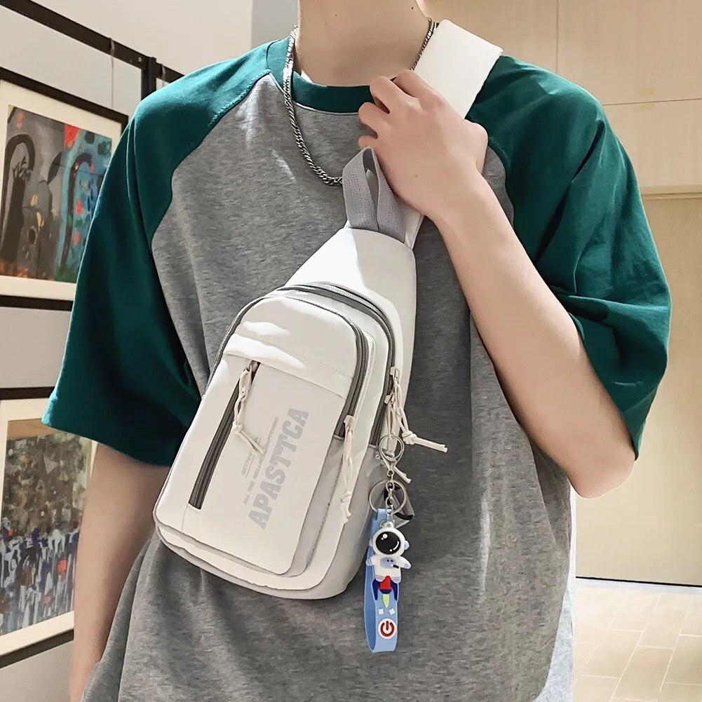 2026 Small Chest Bag Men Women Sling Waist Pack Phone Pocket Cross Body Shoulder Bag Fanny Pack Waterproof Male Handbag Outdoor