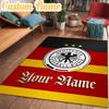 Custom Name German Football Stars Rug Office Rug Chair Mat Non Slip Carpet Rugs for Bedrooms Dining Room Living Room Home Decor Gifts