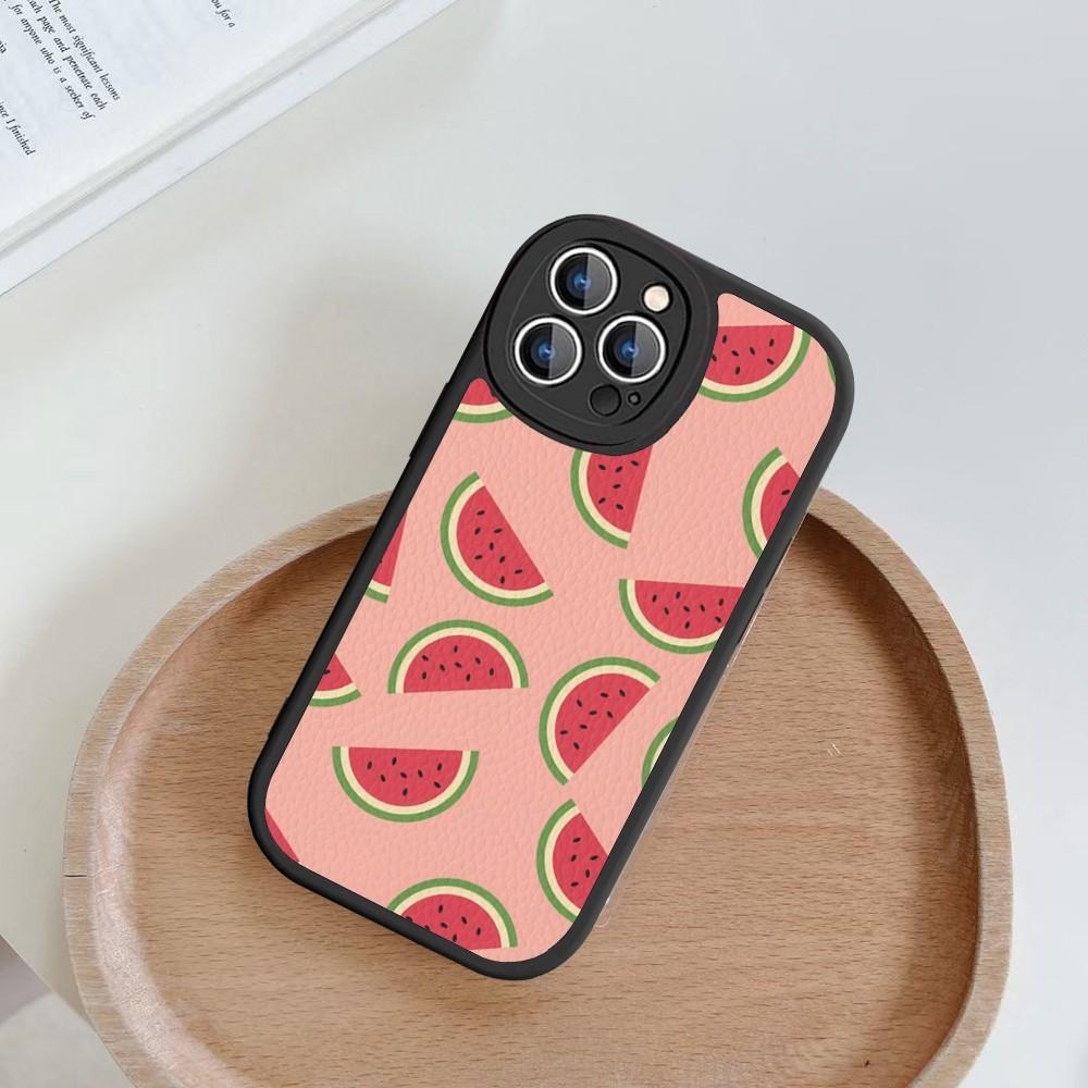 Watermelon Pattern Phone Case Hard Leather For iPhone 14 13 12 Mini 11 14 Pro Max Xs X Xr 7 8 Plus Fundas