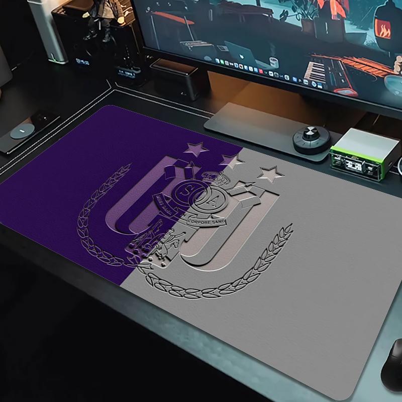 Rsc Anderlecht Mouse Pad Large Gaming Table Cushion Nonslip Laptop Tablet Big Mousepad Xxl Mat Mini Pc Playmat With Lock Edge