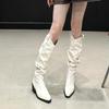 Fashion Duidui Long-tube Knight Boots Women's Shoes 2025 New Autumn and Winter Knee-free Mid-tube Long Boots