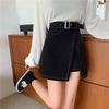 Elegant High Waist Slimming Short Skirt With Decorative Stitching For Women Spring Fashion