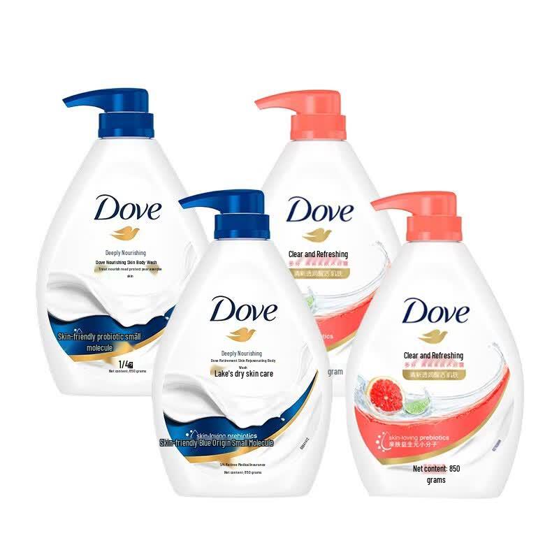 Dove Deeply Nourishing + Refreshing Detox Shower Gel Twin Pack