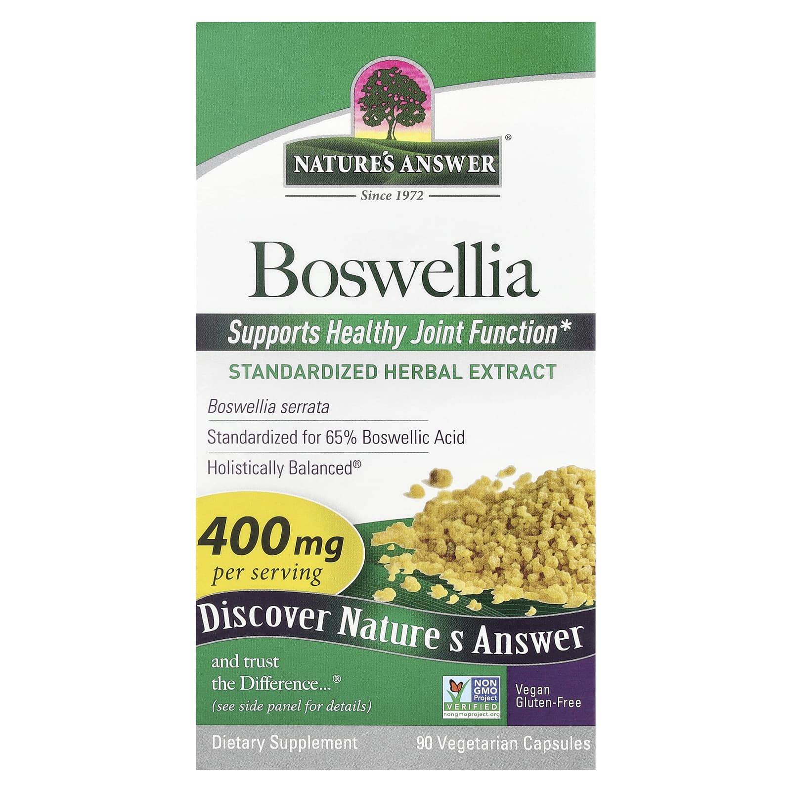 

Nature S Answer, Boswellia, 400Mg, 90 Veggie Caps