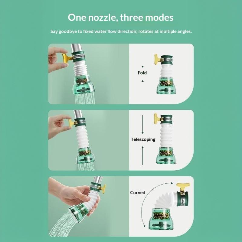 Faucet Water Filter With 360 Degree Rotation Anti Splash Design Efficient Purification For Kitchen Bathroom Sink Daily Home Use