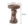 Resin Mýval Birdbath Polyresin Antique Garden Bird Bath For Home Garden Yard