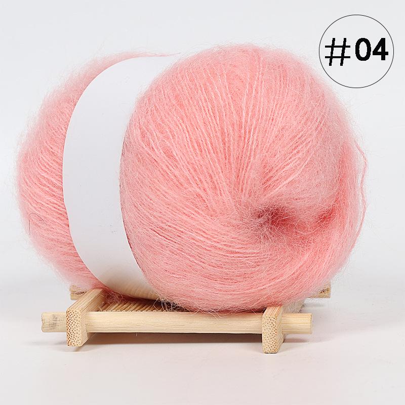 5Pcs Baby Mohair, Hand-woven DIY Sweater Scarf Thread Baby Thread Fine Wool