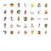 35pcs-70pcs Cartoon Cartoon Characters Decals Cute Objects Graffiti Decals Funny Stickers For Notebook Luggage Mobile Phone