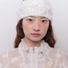 Poesiedame ROSE VEIL HEAD BAND IN WHITE