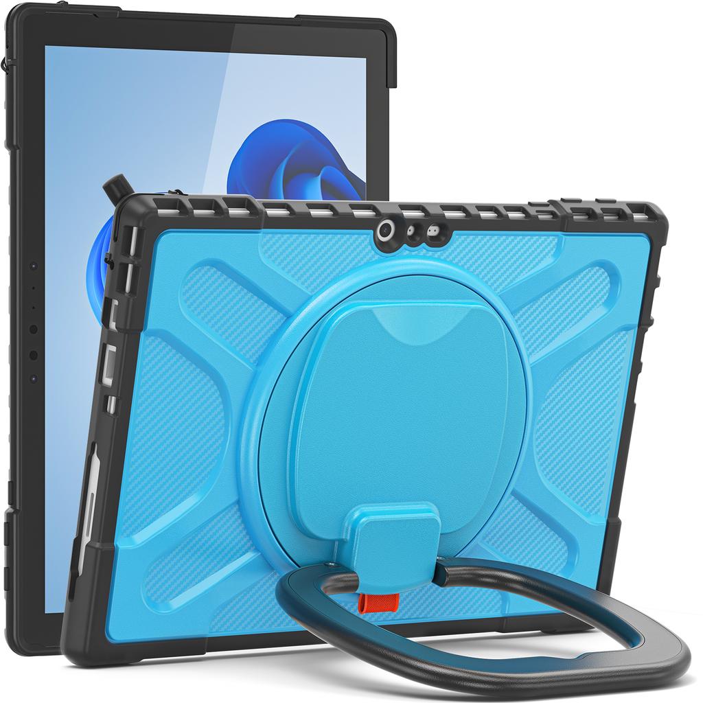 Rotating Stand Handle Grip Case For Microsoft Surface Pro 4 5 6 7 7 Plus 12.3 inch Heavy Duty Cover Keyboard Connection Support