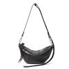 Women's Bag New Top Layer Cowhide Dumpling Bag Niche Design Croissant Bag Fashionable Simple Shoulder Bag Women