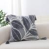Gray Pillow Tufted Tassel Pillow Moroccan Sofa Cushion Ethnic Retro Style Model Room Decorative Cushion