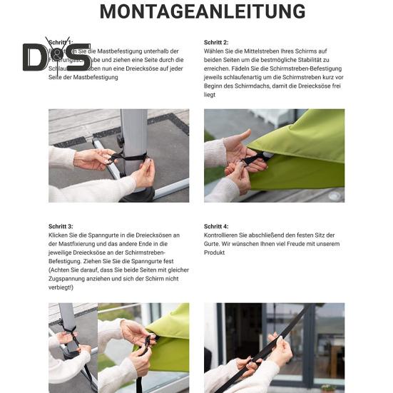 5Pcs Outdoor Umbrella Fixing Strap Garden Patio Market Umbrella Wind Protection Belt Adjustable Cantilever Parasol Windproof Band