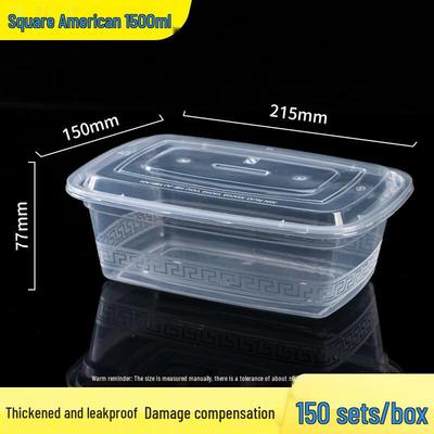 Disposable Rectangular PP Food Container