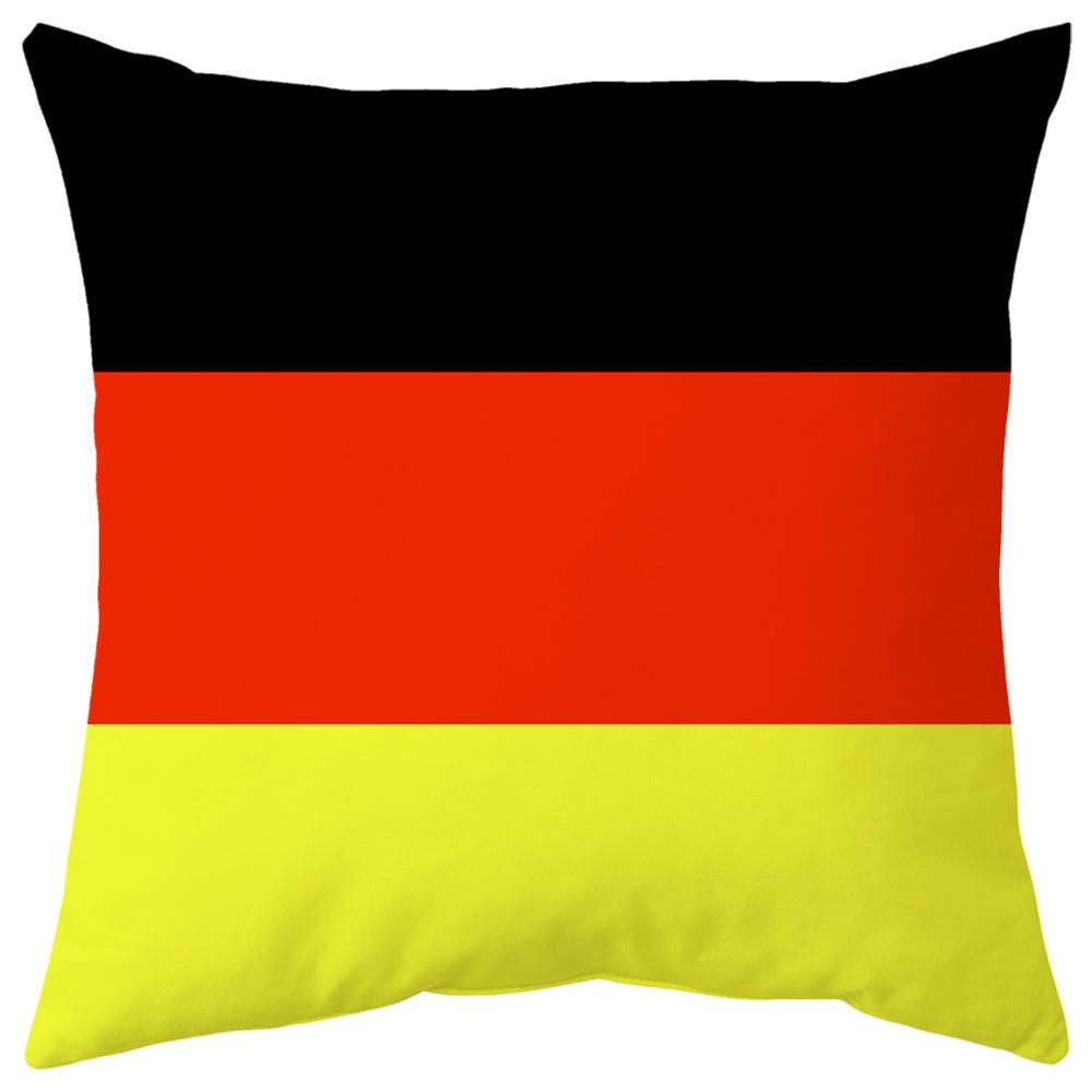 World Cup Pillow Flag National Pattern Printed Pillow Cover Seat Cushion Bedside Cushion Holiday Gift